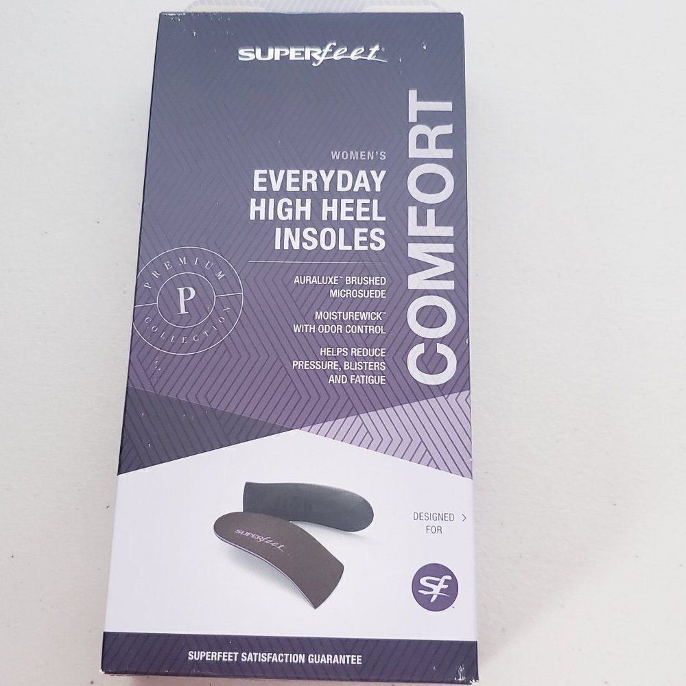 Superfeet Everday High Heel Insoles Womens Size 10.5 - 12 NEW Microsuede
